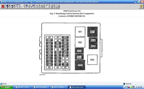 2007 ford focus power distribution box|Ford Focus cigar box diagram.